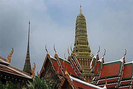 Toits du Wat Phra Kaeo
