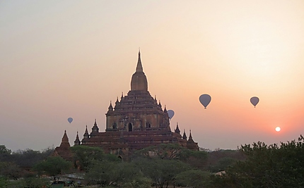 Sunset à Bagan