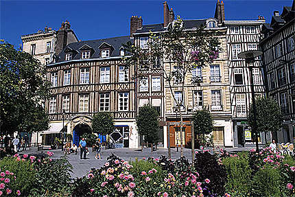 Façades, place de la Pucelle d'Orléans, Rouen