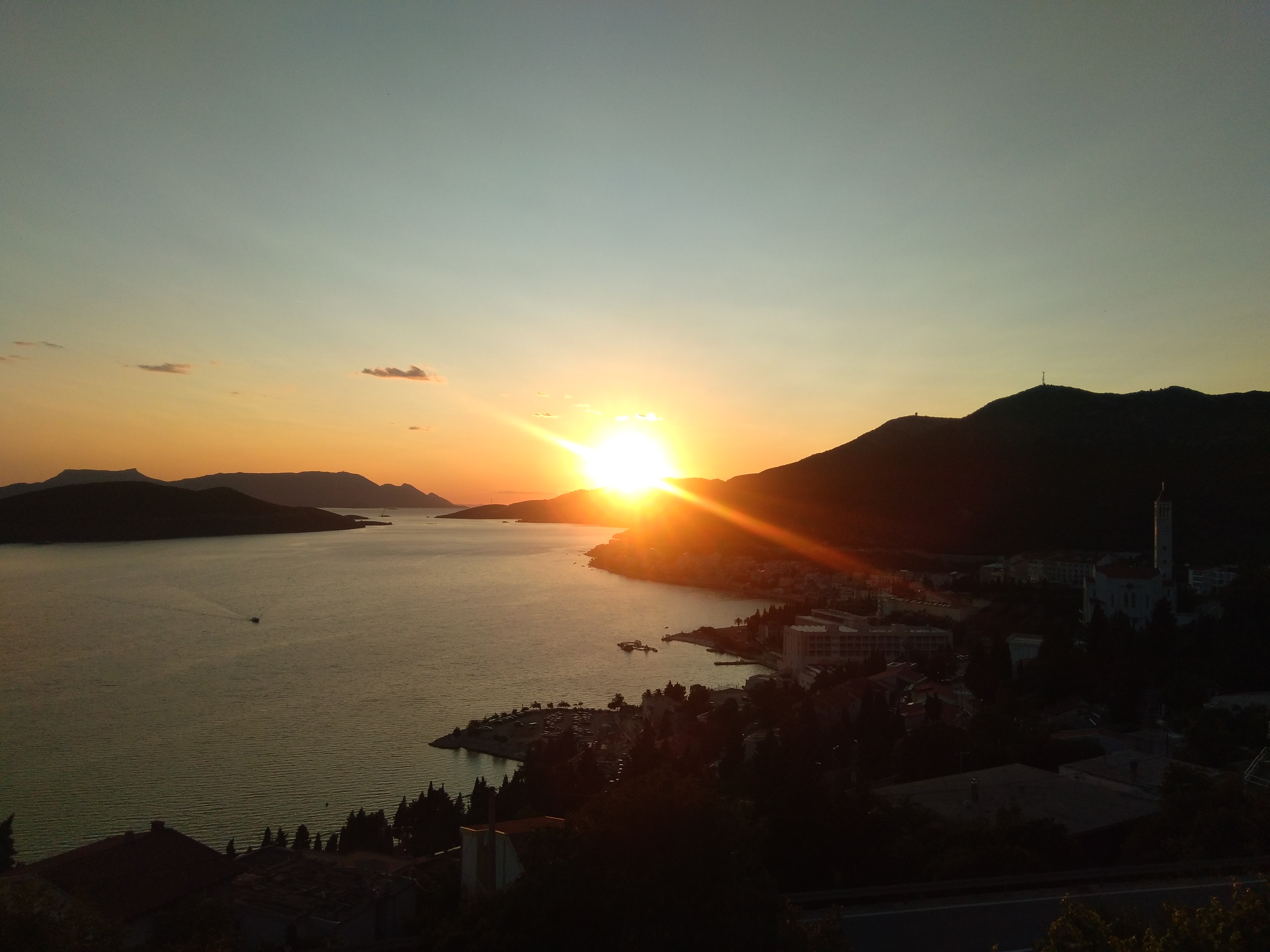 Coucher de soleil à Neum Coucher de soleil à Neum