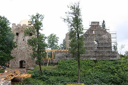 Restauration du château de Sigulda Restauration du château de Sigulda