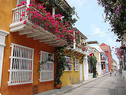 Rue coloniale de Cartagena