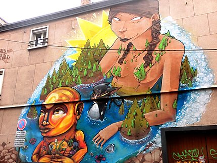 Fresque murale Rue Raoul Berton