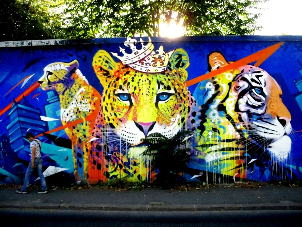 Street art: les tigres de Marko 93, Saint-Denis
