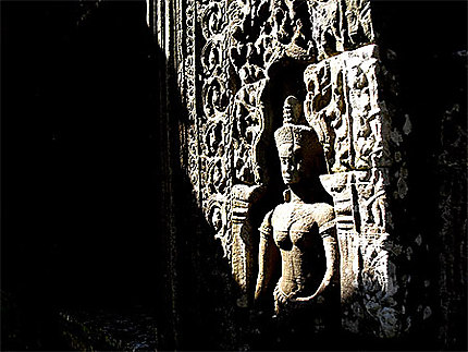 Apsara dans le temple de Preah Khan