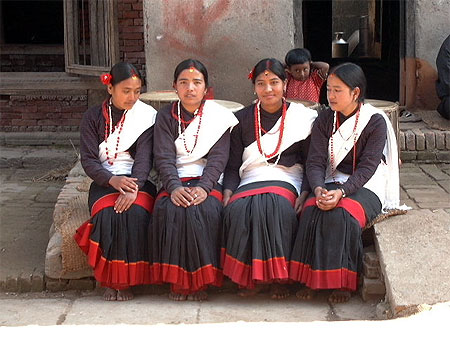 Newari girls Newari girls