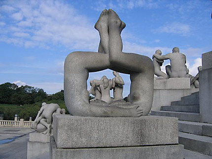 Statues en vrac au Vigeland Park
