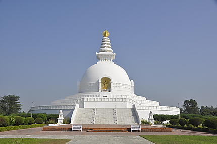La pagode de la paix à Lumbini