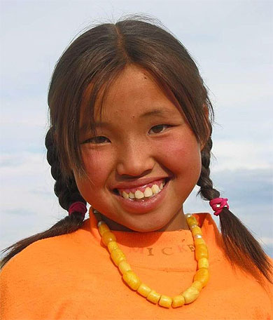 Fillette mongole Fillette mongole