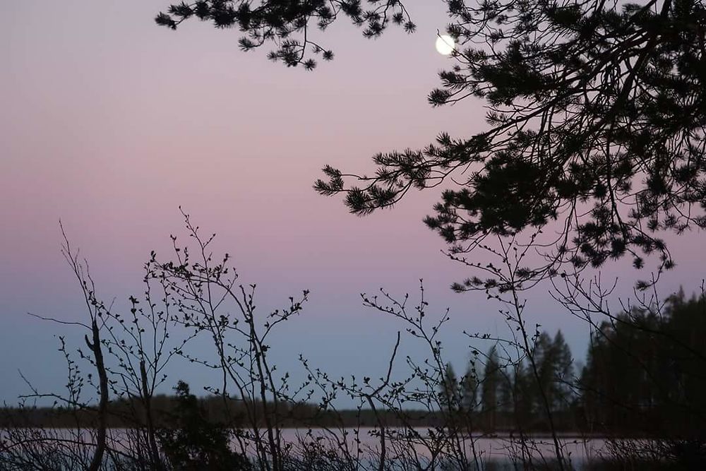 Coucher de soleil en Finlande