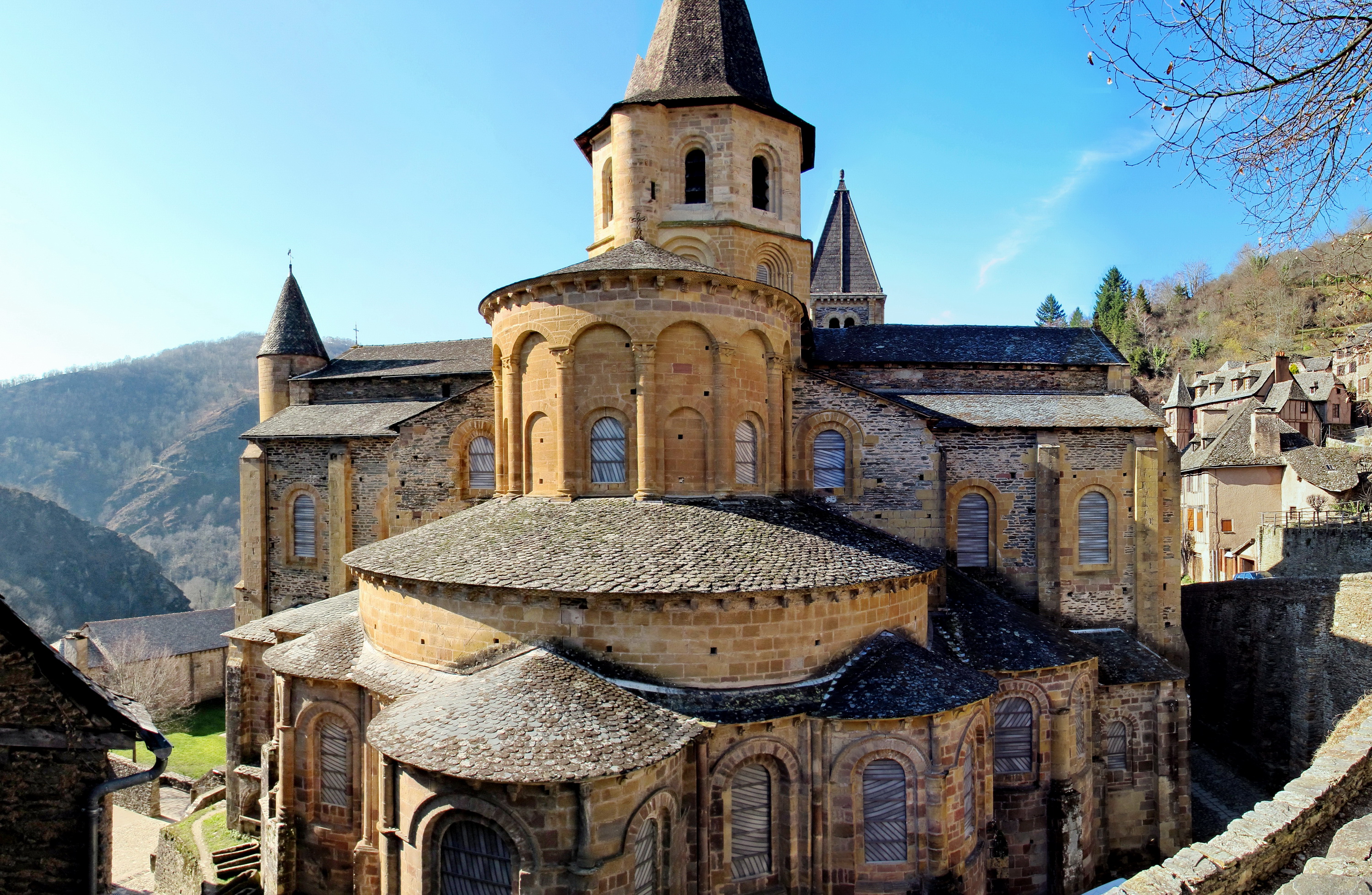 Ste-Foy de Conques, chevet Ste-Foy de Conques, chevet