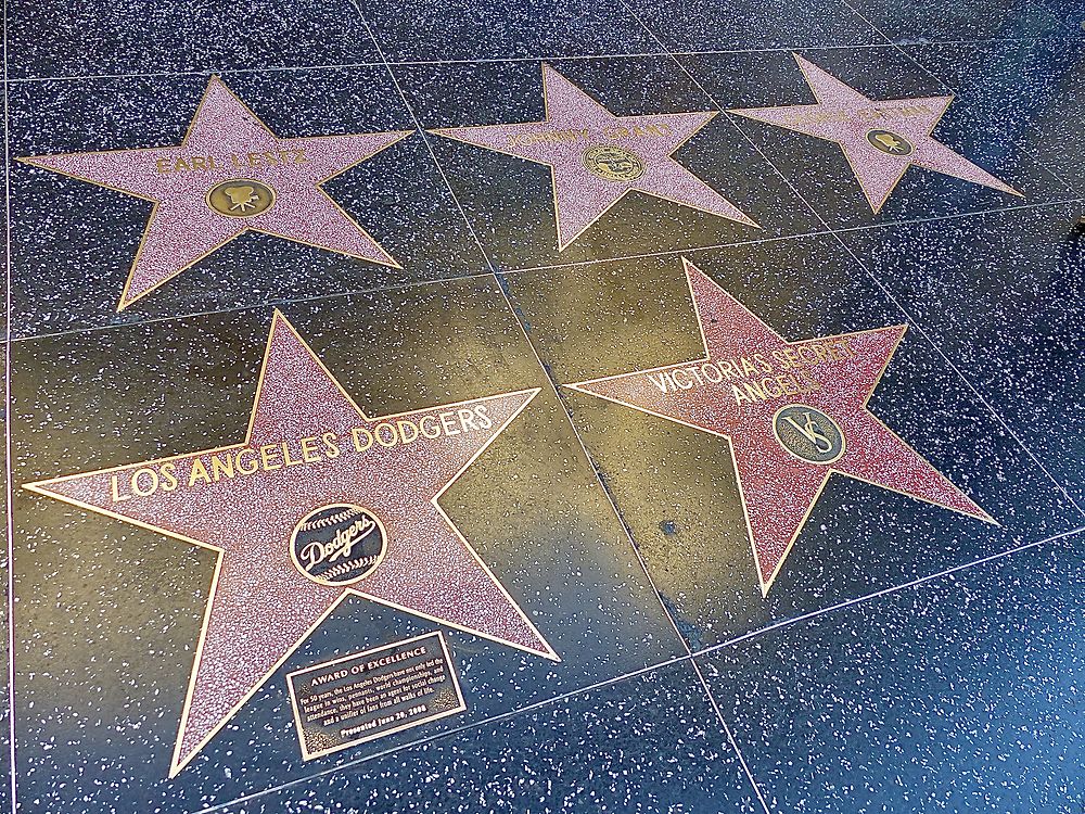 Les étoiles des vedettes sur Hollywood Bld