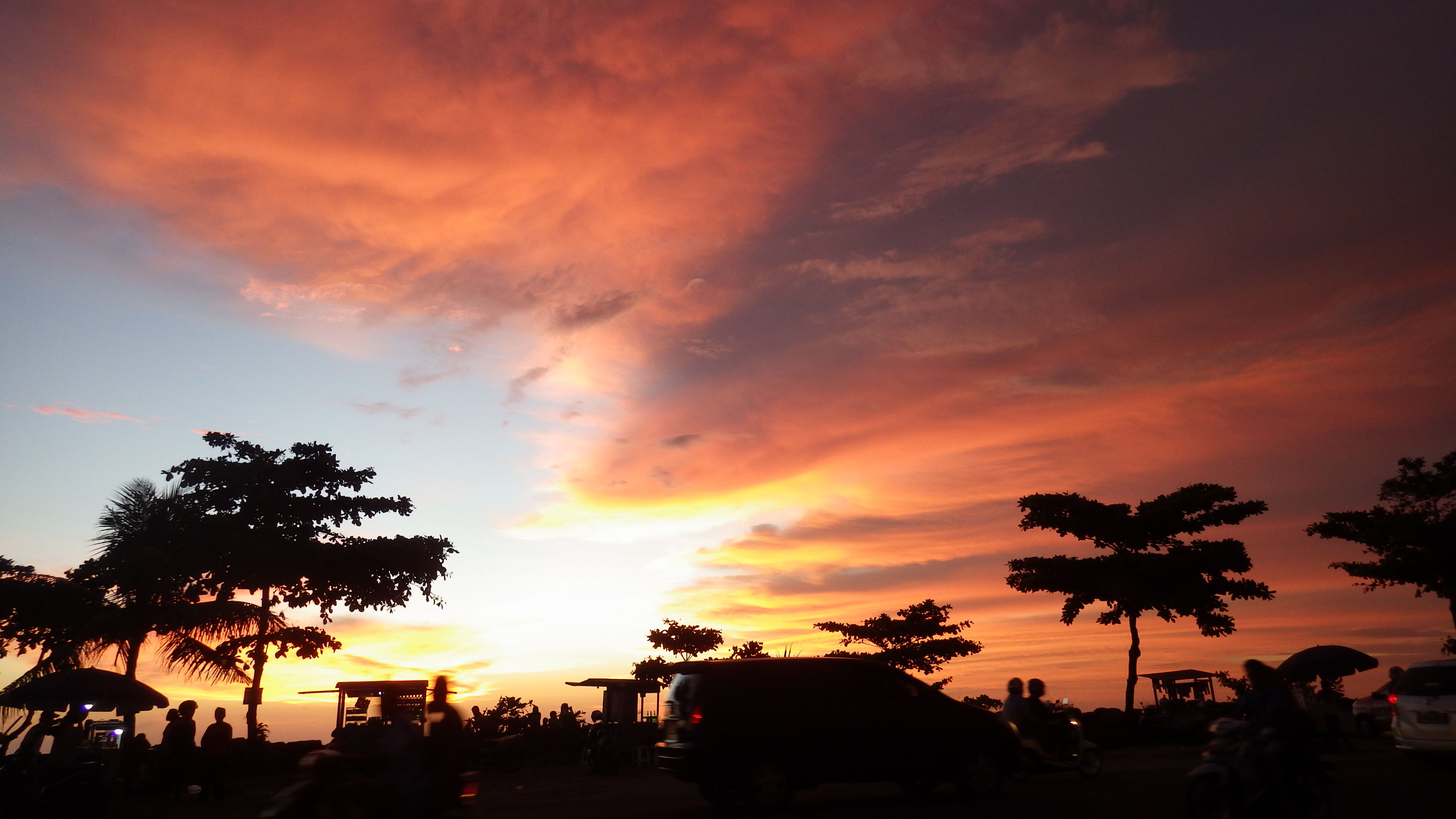 Coucher de soleil sur Padang