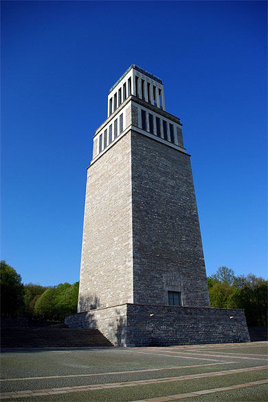 Le clocher du mémorial de l'Ettersberg