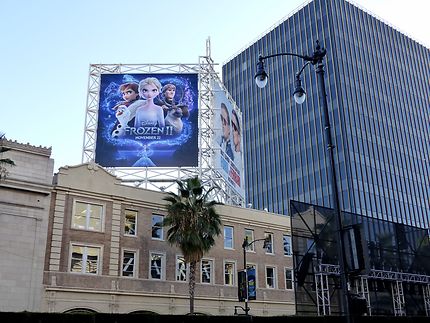 Panneaux de film sur Hollywood Boulevard
