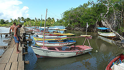 Bateaux de pêcheurs à Boca de Miel