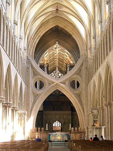 Intérieur de la cathédrale de Wells