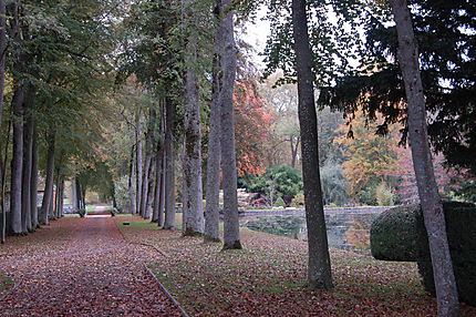 Les jardins du château de Courances, en automne