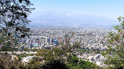Vue sur Santiago du Chili
