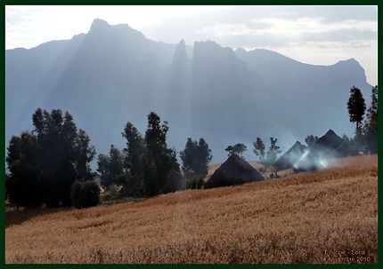 Trek dans le Simien : camp de Sona
