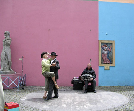 Tango dans le quartier de La Boca Tango dans le quartier de La Boca