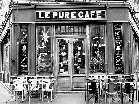 Ancien caf bar de quartier Noir et blanc 11 me arrondissement