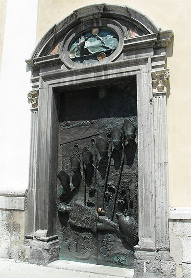 Porte décorée Porte décorée