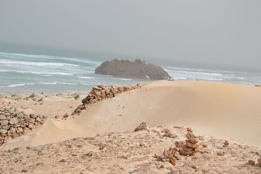 Epave du Cabo Santa Maria à Praia da Atalanta