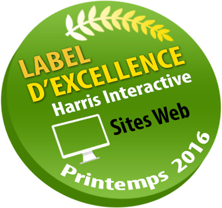 Palmarès - Routard.com obtient pour la 3e fois le label d’excellence Harris Interactive 