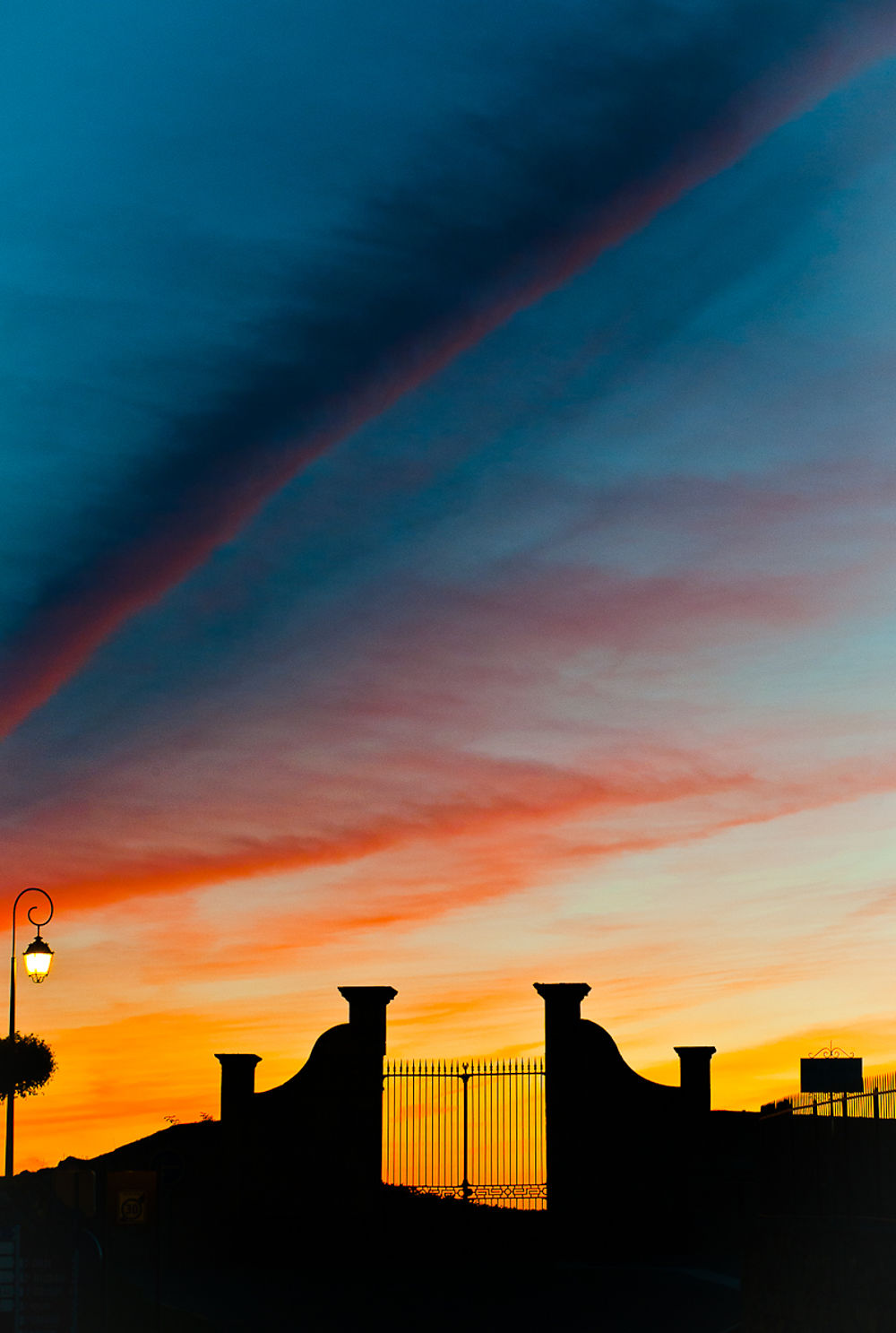 Coucher de soleil à Saint-Emilion