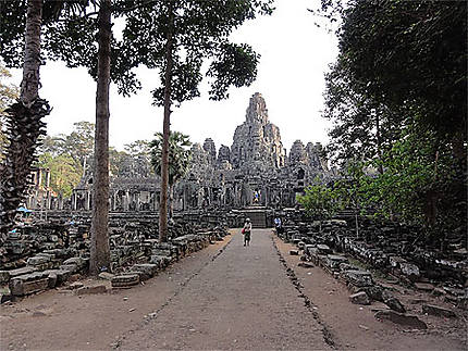 Siem Reap - Temples d'Angkor - Angkor Thom au soleil couchant