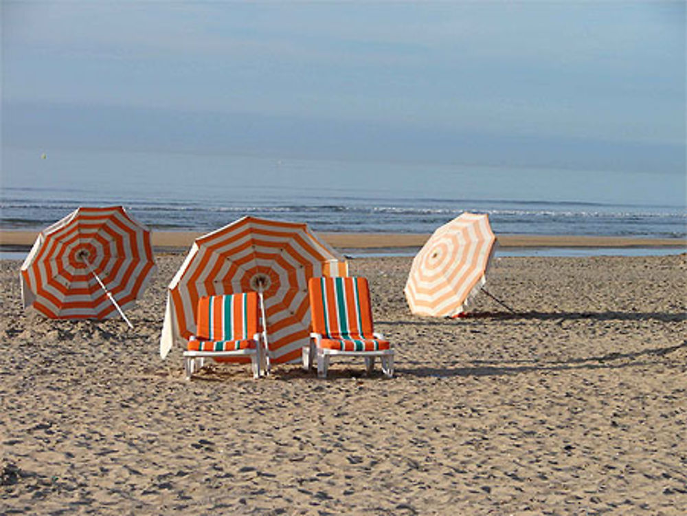 Fin d'une belle journée à la mer du nord