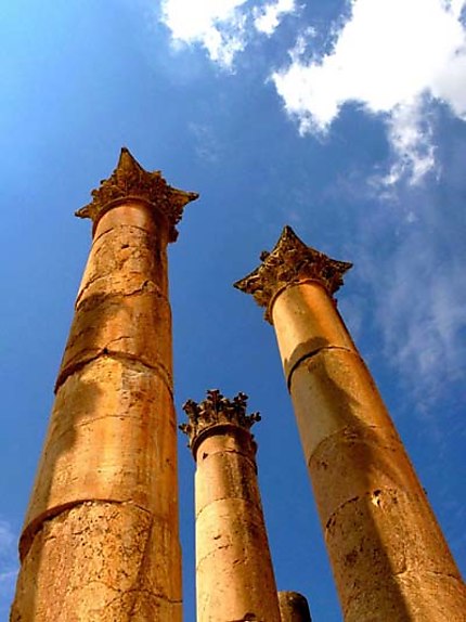 Jerash - colonnes