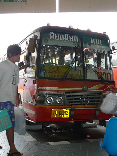 Bus de Phitsanulok à Sukhothai