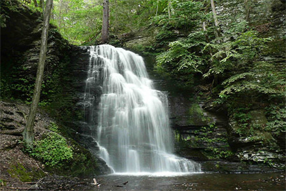 Cascade de BushKill en Pennsylvanie...