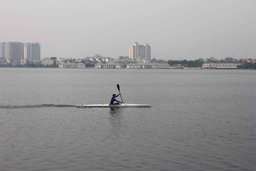 Kayak sur le lac de l'Ouest