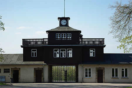 L'entrée du camp de concentration de Buchenwald