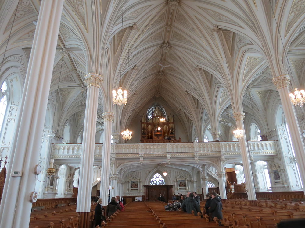 Intérieur de l'église à L'Isle-Verte