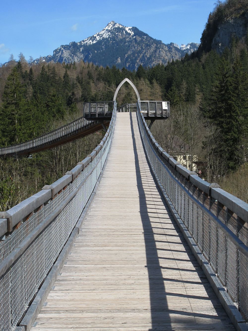 Passerelle frontalière germano-autrichienne