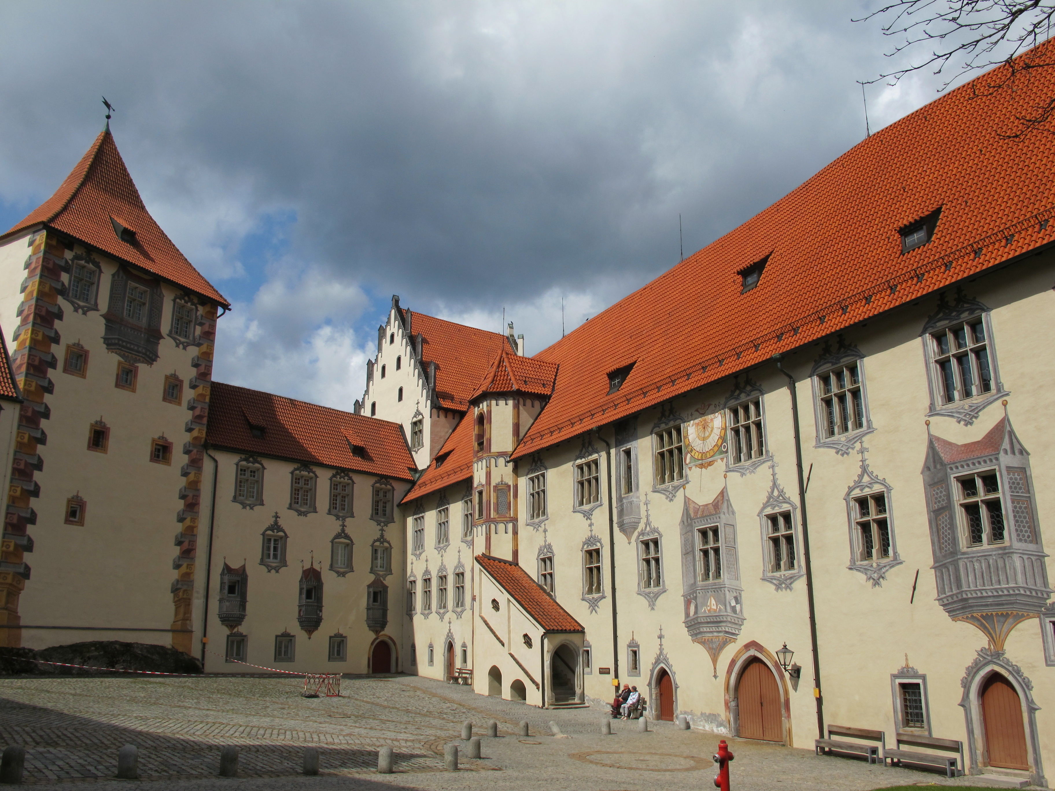 Cour intérieure du château de Füssen Cour intérieure du château de Füssen
