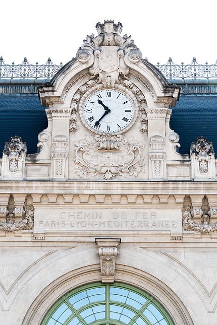 L'horloge de la Gare des Brotteaux à Lyon