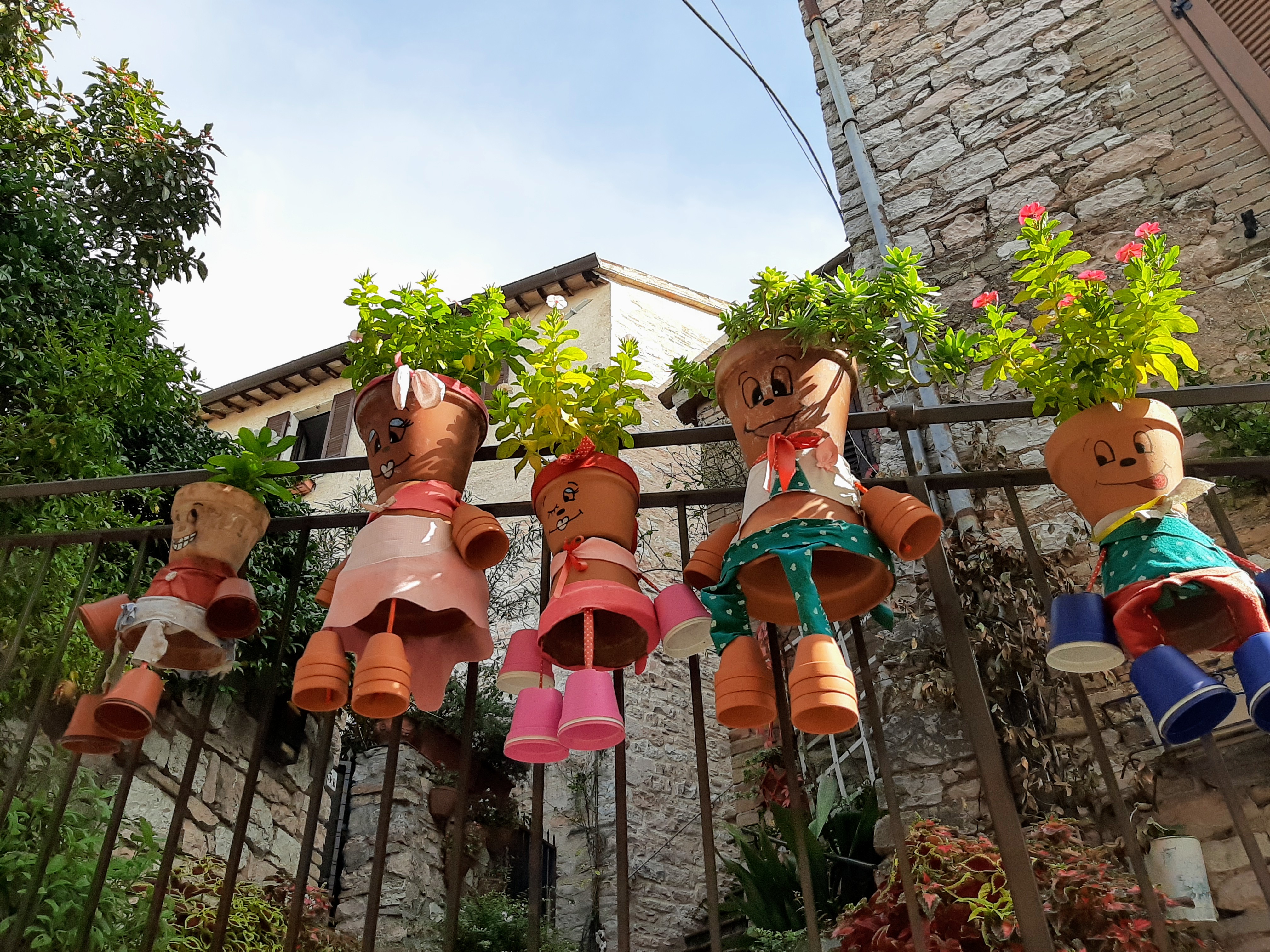 Pots de fleurs à Spello Pots de fleurs à Spello