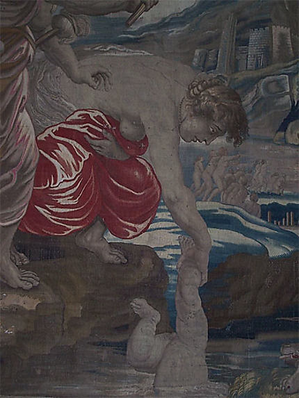 Tapisserie Rubens: le talon d' Achile (détail)