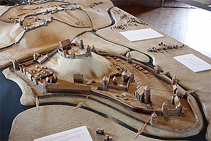 Maquette de l'intérieur des remparts