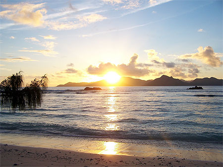 Coucher de soleil à Anse Sévère Coucher de soleil à Anse Sévère