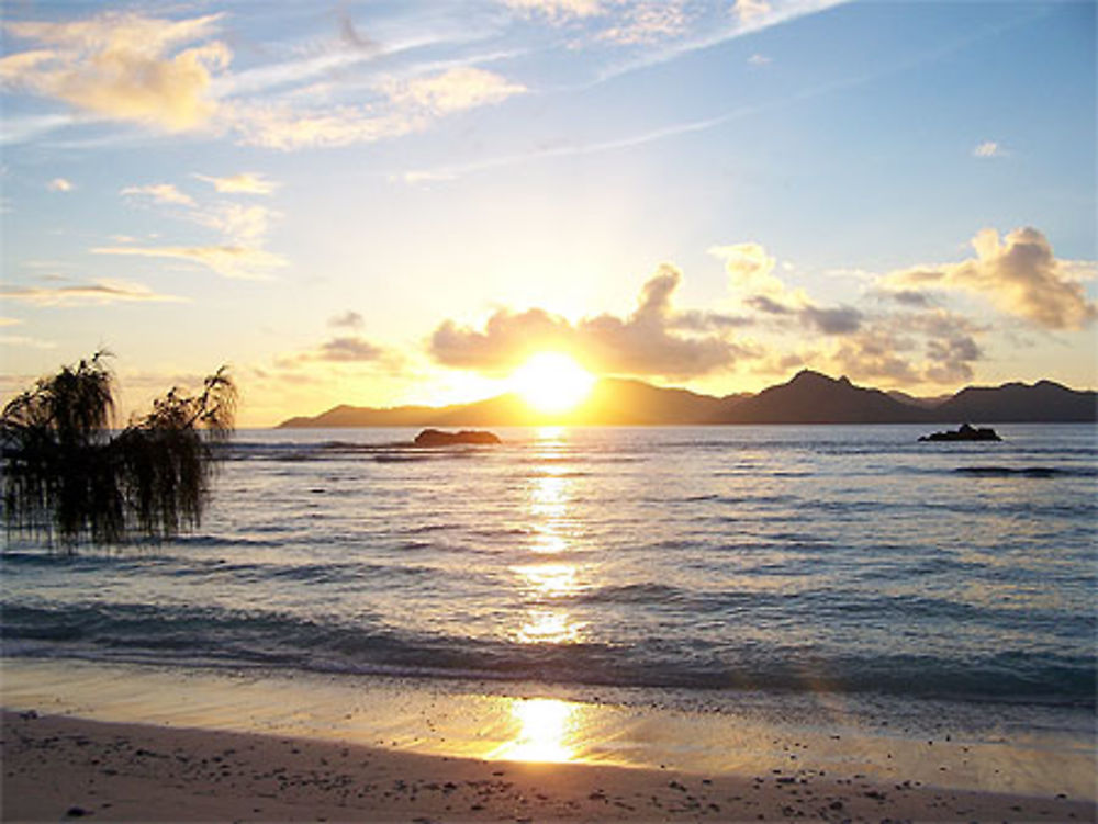 Coucher de soleil à Anse Sévère