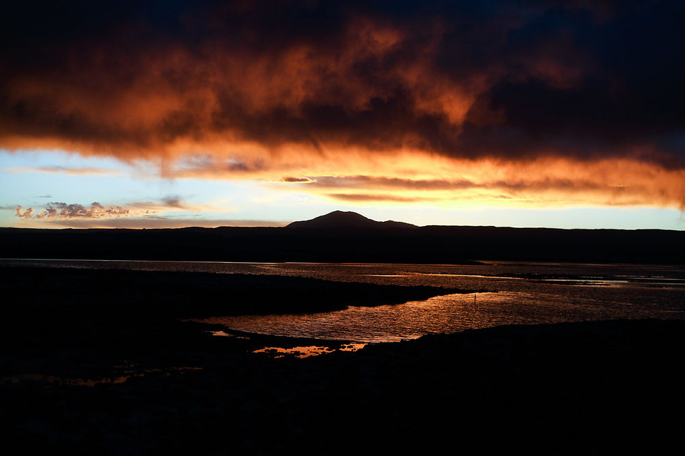 Coucher de soleil sur la Laguna Tebenquiche