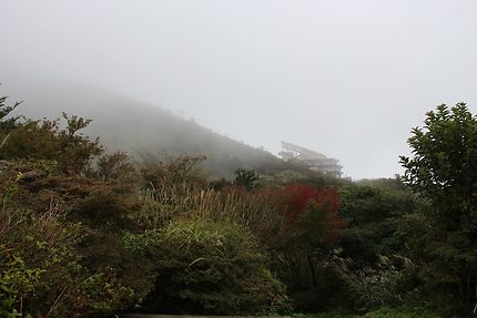 National Park Unzen, le typhon se rapproche