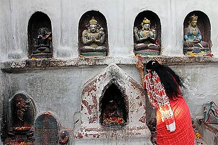 Autour du stupa de Bodnath