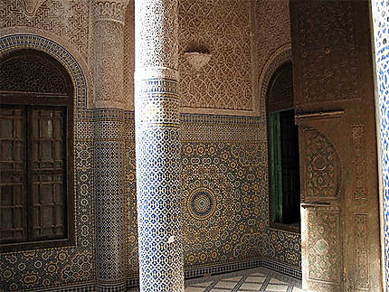 Intérieur de la kasbah d'El Glaoui au style mauresque.